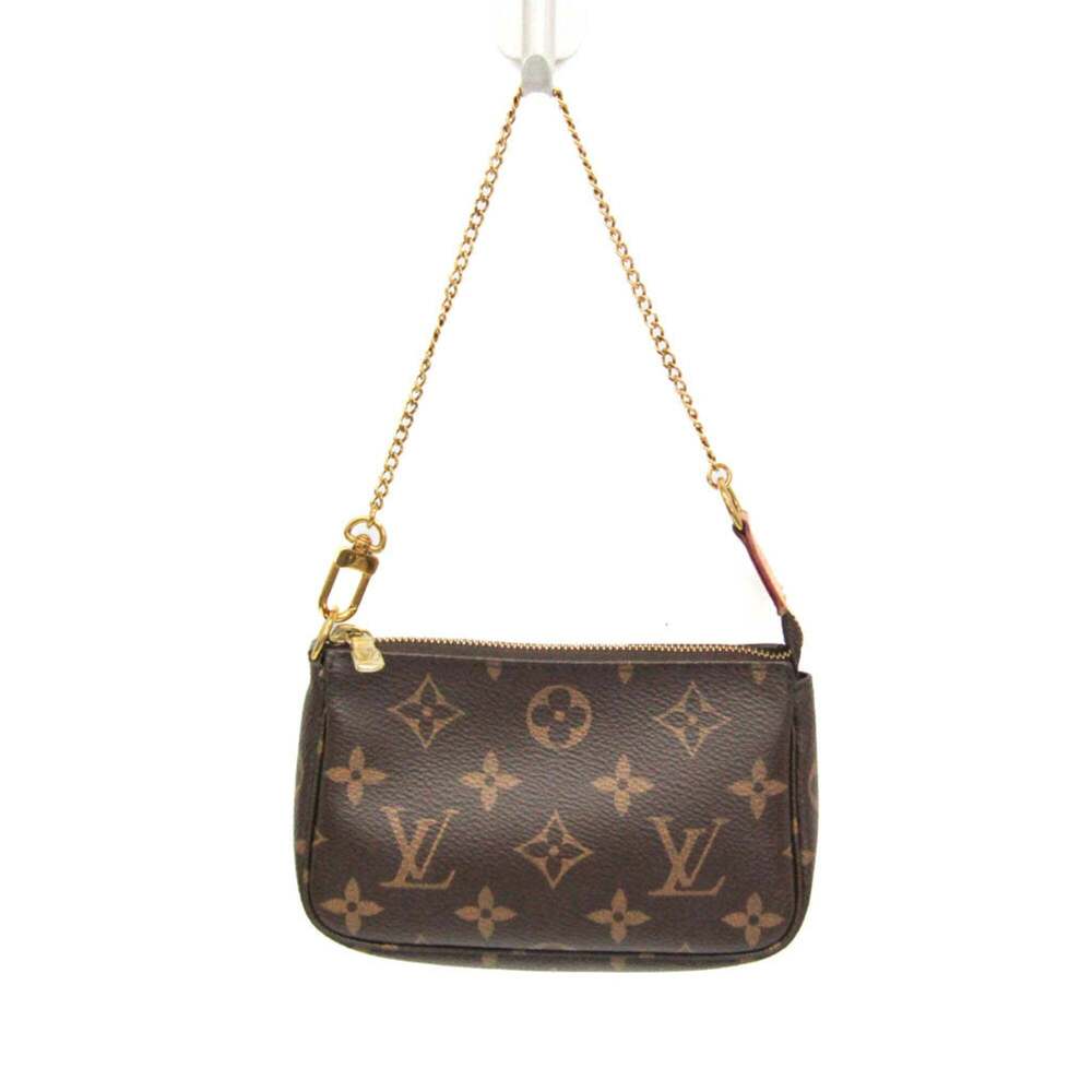 LOUIS VUITTON Brown Monogram Pochette Mini Bag
